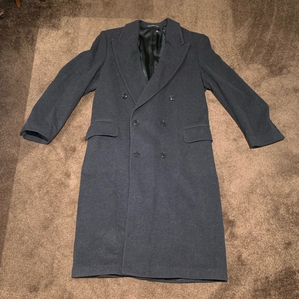 Mens Hunt Club Double Breasted Overcoat